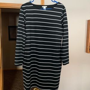 H and M striped dress